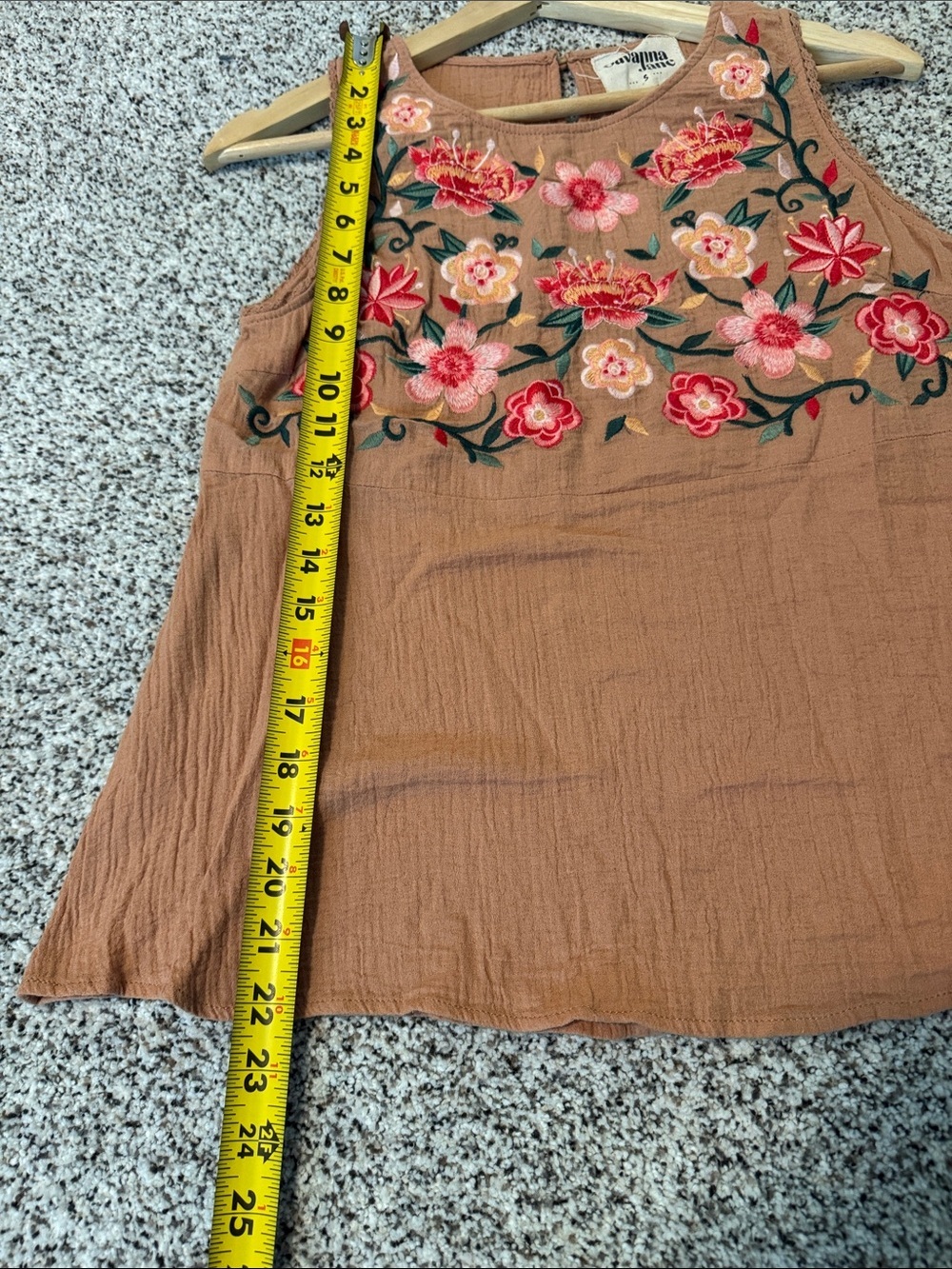 Savanna Jane Floral Embroidered Sleeveless Top - Picture 5 of 7